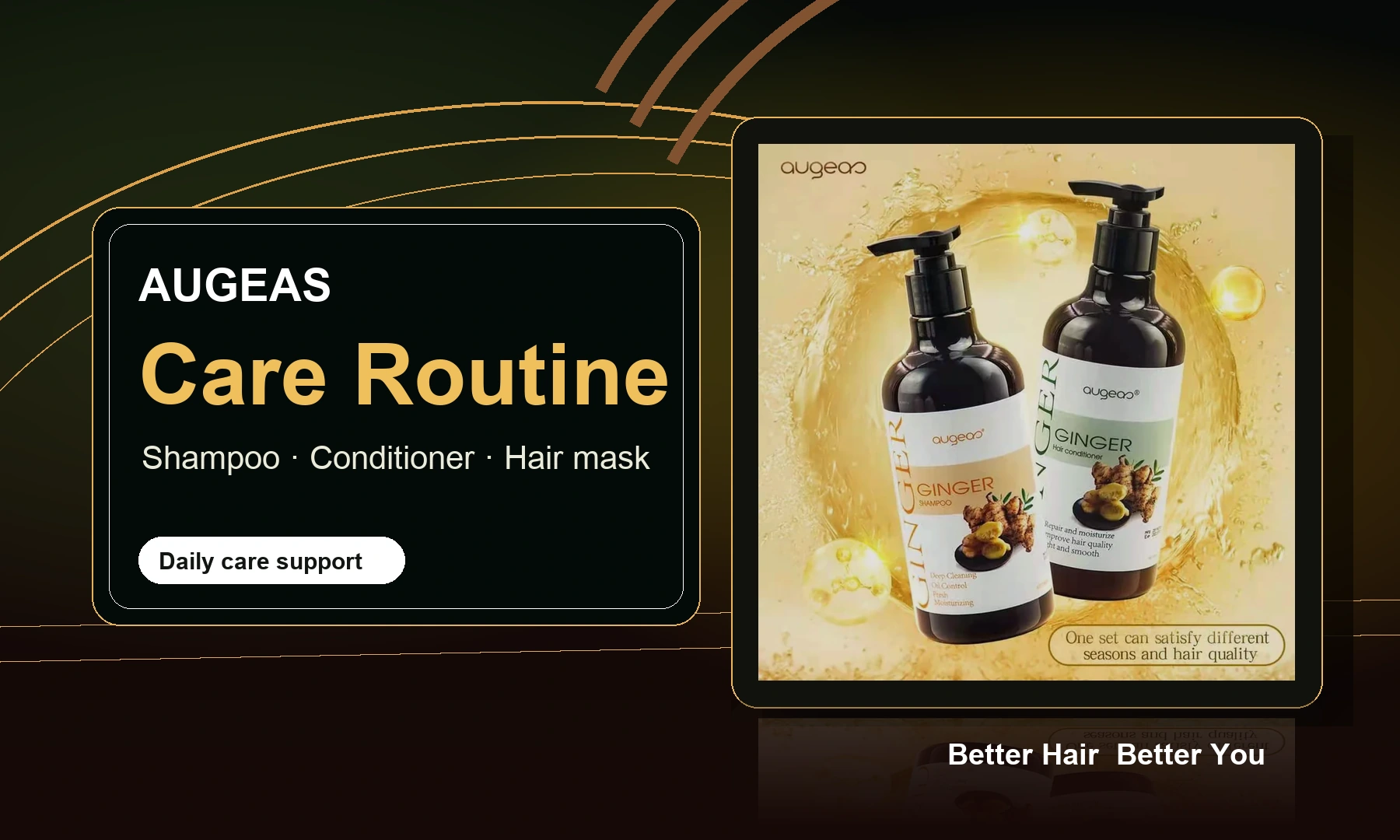 AUGEAS premium care support routine product visual
